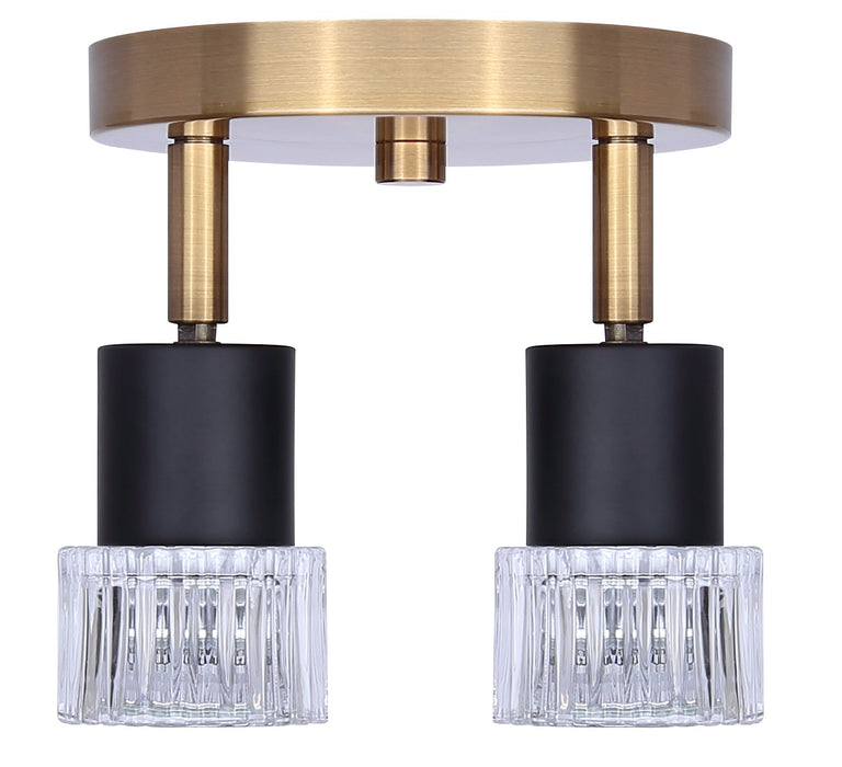 Canarm - ICW1161A02BKG10 - Two Light Track Lighting - Elsee - Black/Gold