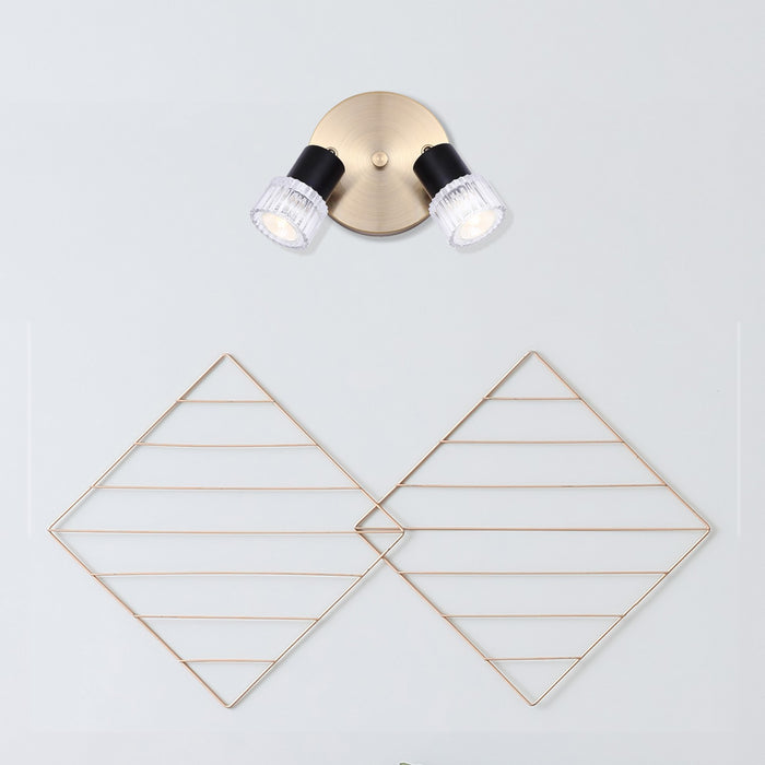 Canarm - ICW1161A02BKG10 - Two Light Track Lighting - Elsee - Black/Gold