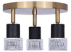Canarm - ICW1161A03BKG10 - Three Light Track Lighting - Elsee - Black/Gold