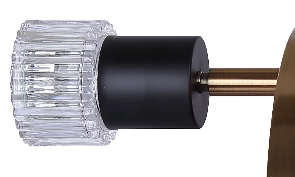 Canarm - ICW1161A03BKG10 - Three Light Track Lighting - Elsee - Black/Gold