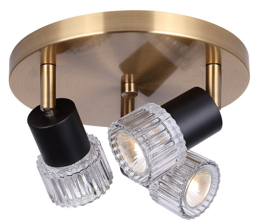 Elsee Three Light Track Lighting Black/Gold