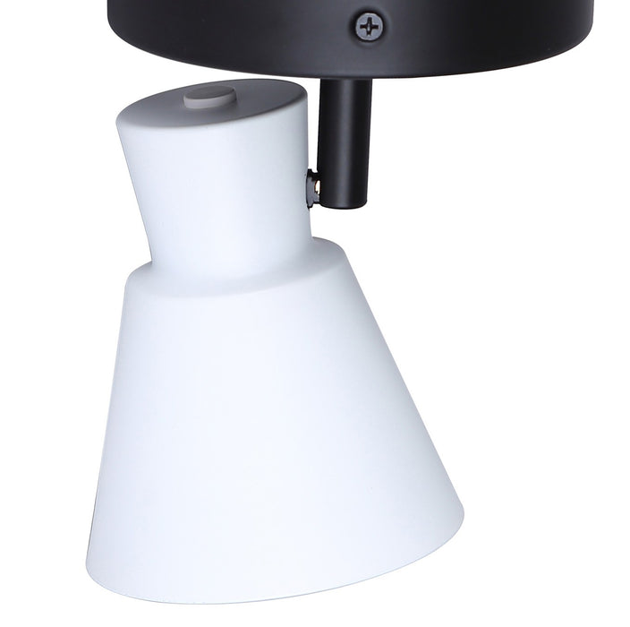 Canarm - ICW1163A01BW10 - One Light Track Lighting - Radley - Black/White