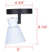 Canarm - ICW1163A01BW10 - One Light Track Lighting - Radley - Black/White
