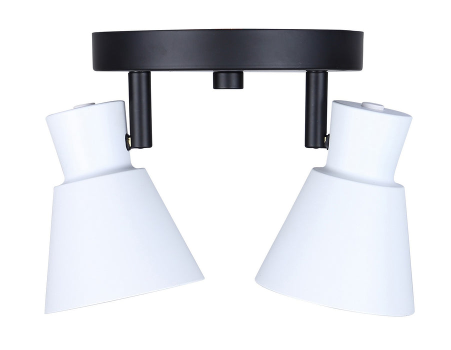 Canarm - ICW1163A02BW10 - Two Light Track Lighting - Radley - Black/White
