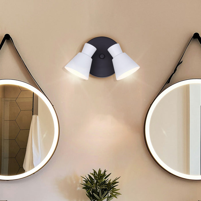 Canarm - ICW1163A02BW10 - Two Light Track Lighting - Radley - Black/White
