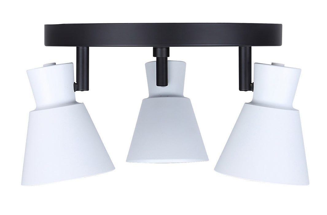 Canarm - ICW1163A03BW10 - Three Light Track Lighting - Radley - Black/White
