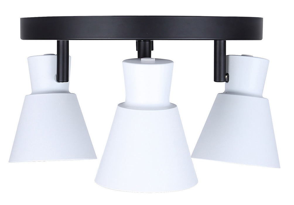 Canarm - ICW1163A03BW10 - Three Light Track Lighting - Radley - Black/White