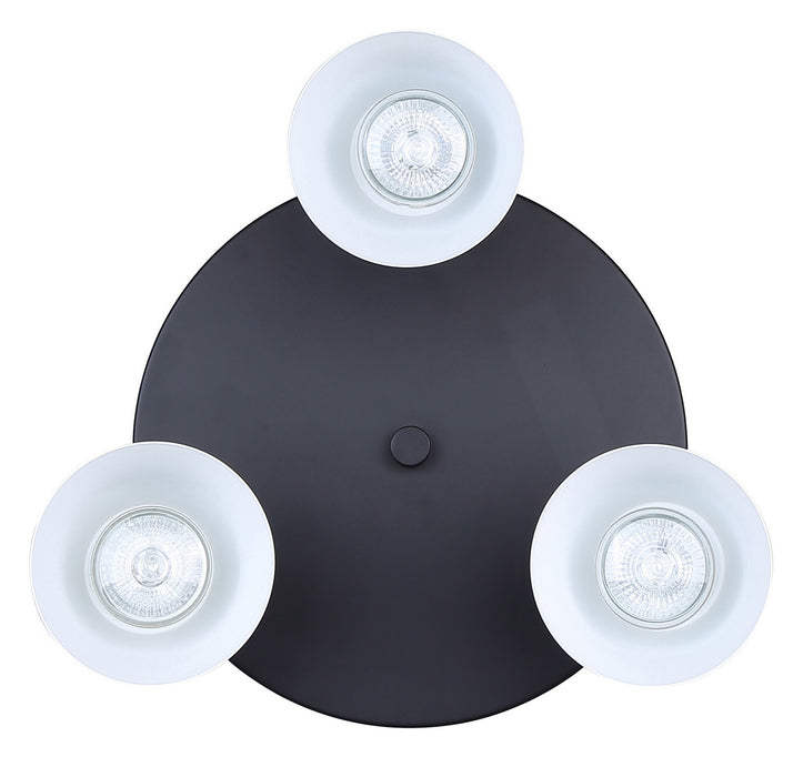 Canarm - ICW1163A03BW10 - Three Light Track Lighting - Radley - Black/White