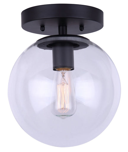 Camilo One Light Flush Mount Matte Black