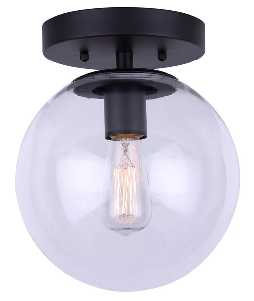Canarm - IFM1029A08BK-CL - One Light Flush Mount - Camilo - Matte Black