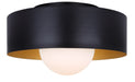 Canarm - IFM1150A13BK - One Light Flush Mount - Daylon - Black