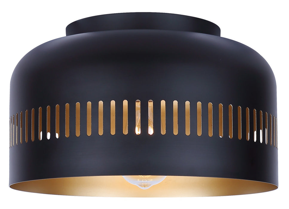 Canarm - IFM1207A13BK - One Light Flush Mount - Miles - Black