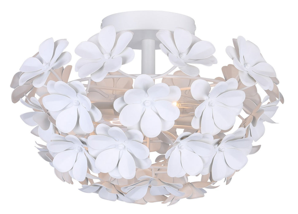 Canarm - IFM2022B14WH - Two Light Flush Mount - Cassia - White