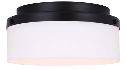 Malloy Two Light Flush Mount Black