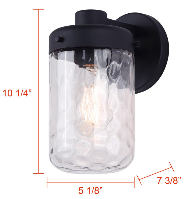 Canarm - IOL637BK - One Light Outdoor Lantern - Juno - Black