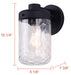 Canarm - IOL637BK - One Light Outdoor Lantern - Juno - Black