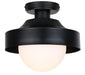 Canarm - IOL641BK - One Light Outdoor Ceiling Mount - Baylor - Black