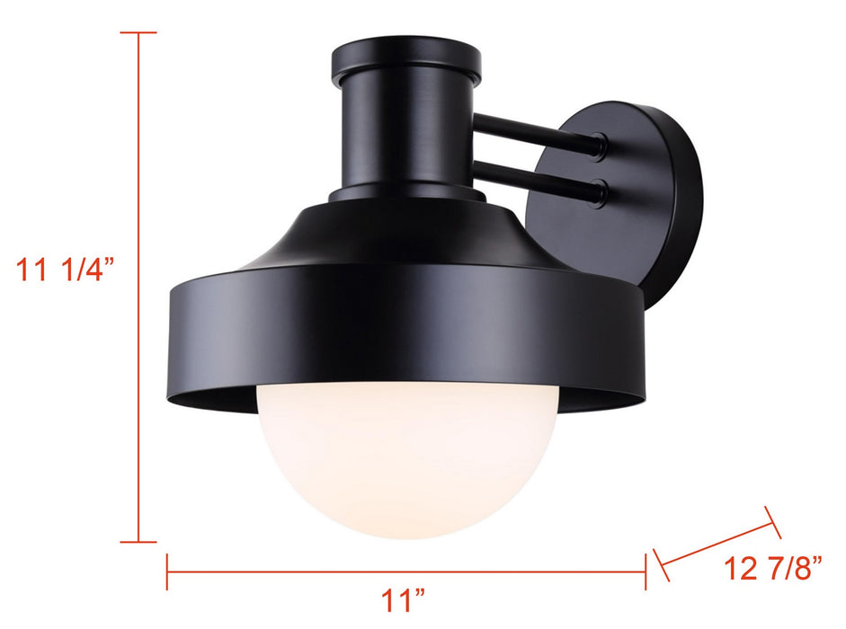 Canarm - IOL642BK - One Light Outdoor Lantern - Baylor - Black