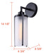 Canarm - IOL653BK - One Light Outdoor Lantern - Beau - Black