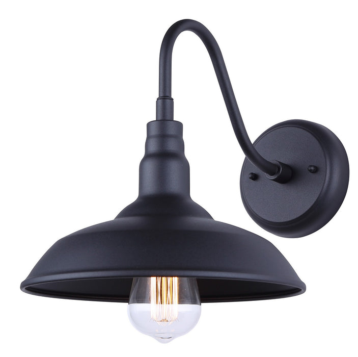 Canarm - IOL691BK - One Light Outdoor Wall Mount - Hattie - Sand Black