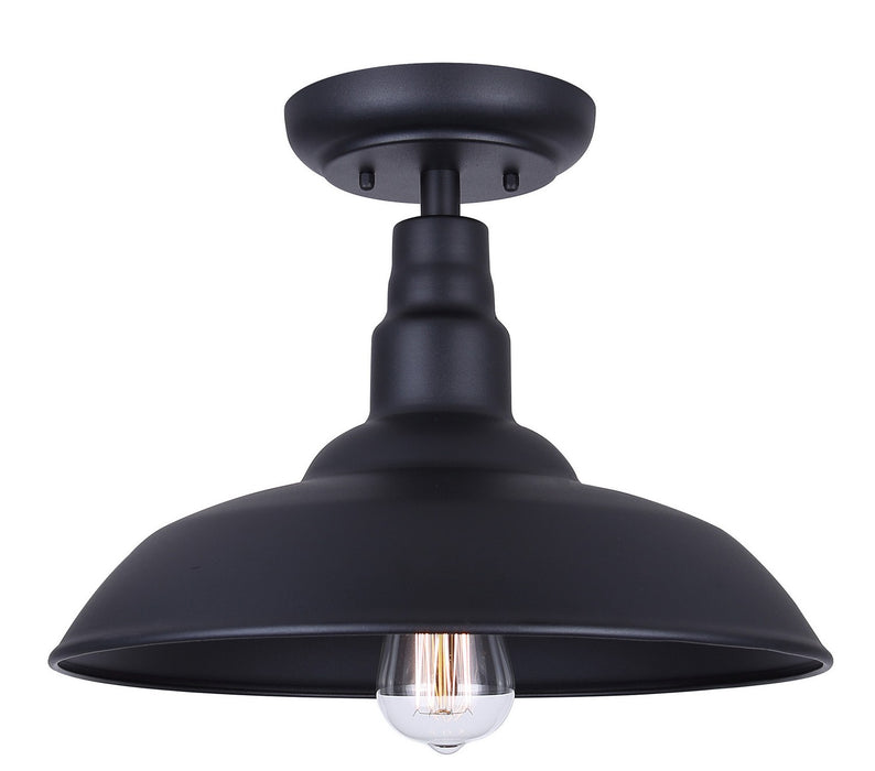 Canarm - IOL695BK - One Light Flush Mount - Valec - Sand Black