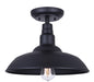 Canarm - IOL695BK - One Light Flush Mount - Valec - Sand Black