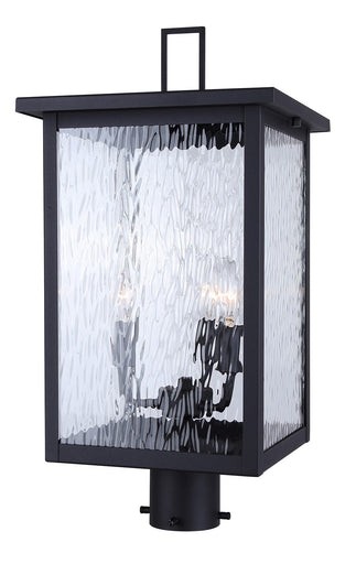 Shana Three Light Outdoor Post Lantern Black