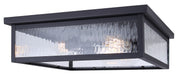 Canarm - IOL709BK - Three Light Outdoor Flush Mount - Shana - Black