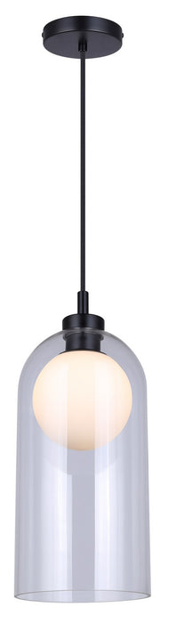 Canarm - IPL1142A01BK - One Light Pendant - Pelia - Black