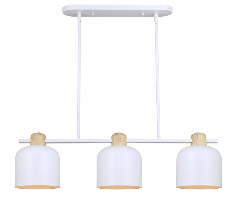 Canarm - IPL1152A03WHW - Three Light Pendant - Caleb - White