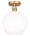 Canarm - IPL1169A01GDP - One Light Pendant - Monroe - Gold