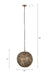 Canarm - IPL1184A01AB14 - One Light Pendant - Kora - Antique Brass