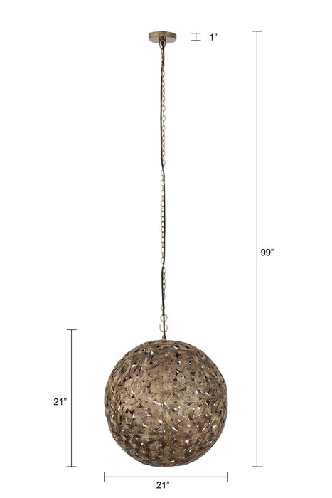 Canarm - IPL1184A01AB19 - One Light Pendant - Kora - Antique Brass