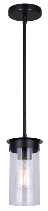 Canarm - IPL1205A01BK - One Light Pendant - Benson - Black