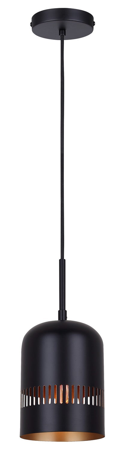 Canarm - IPL1207A01BK6 - One Light Pendant - Miles - Black