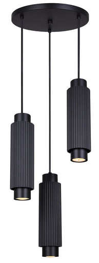 Cohen Three Light Pendant Black