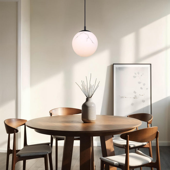 Canarm - IPL2101B01BK - One Light Pendant - Halsey - Black