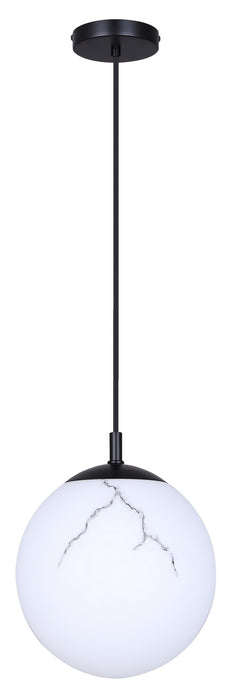 Canarm - IPL2101B01BK - One Light Pendant - Halsey - Black