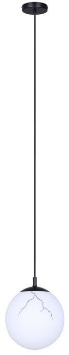 Canarm - IPL2101B01BK - One Light Pendant - Halsey - Black