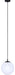 Canarm - IPL2101B01BK - One Light Pendant - Halsey - Black