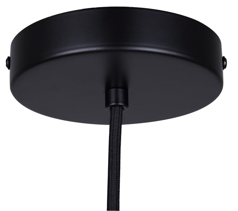Canarm - IPL2101B01BK - One Light Pendant - Halsey - Black