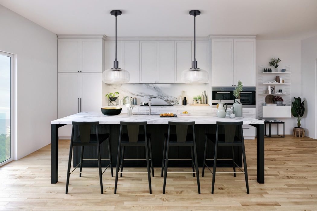 Canarm - IPL2104B01BK - One Light Pendant - Ledger - Black