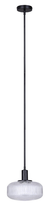Canarm - IPL2104B01BK - One Light Pendant - Ledger - Black