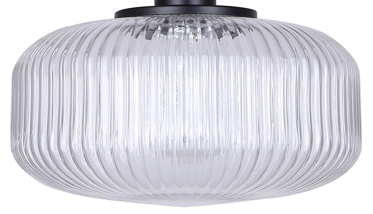 Canarm - IPL2104B01BK - One Light Pendant - Ledger - Black