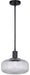 Canarm - IPL2104B01BK - One Light Pendant - Ledger - Black