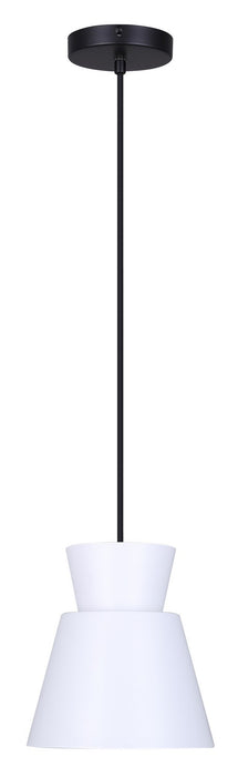Canarm - IPL2107B01BW - One Light Pendant - Arbella - White
