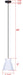 Canarm - IPL2107B01BW - One Light Pendant - Arbella - White