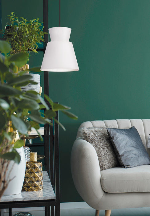 Canarm - IPL2107B01BW - One Light Pendant - Arbella - White
