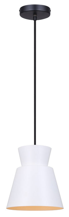 Canarm - IPL2107B01BW - One Light Pendant - Arbella - White
