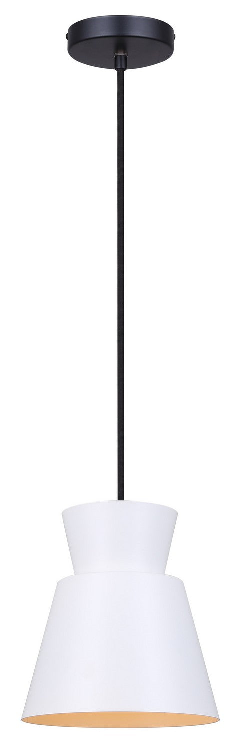 Canarm - IPL2107B01BW - One Light Pendant - Arbella - White